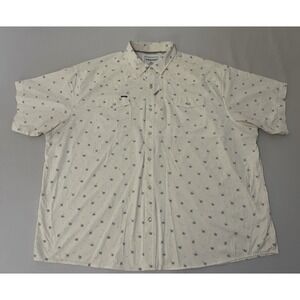 Poncho Outdoors Shirt Mens 3XL "The Llano" Short-Sleeve Western Shirt Pearl Snap